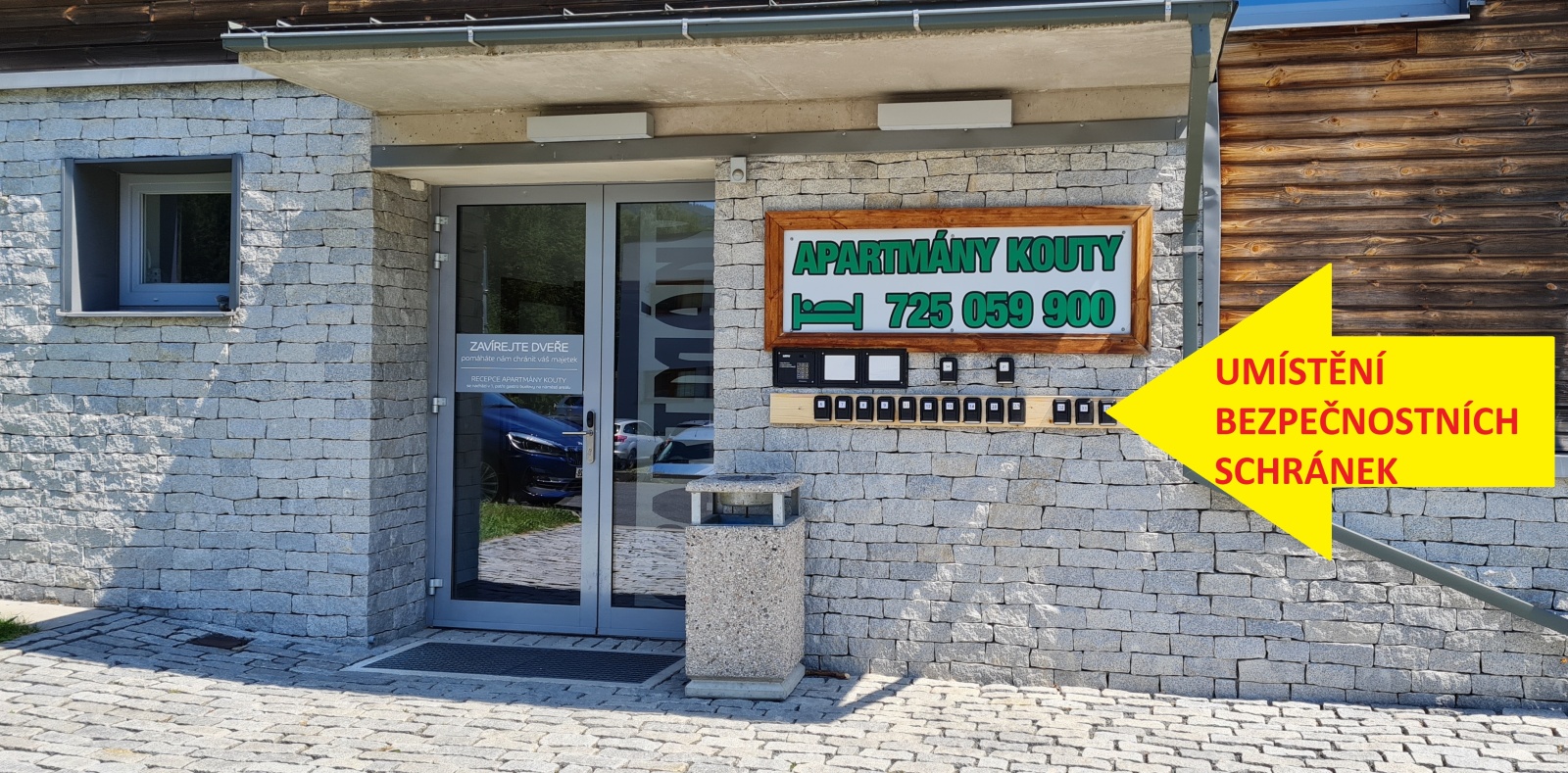 Umístění bezpečnostních schránek