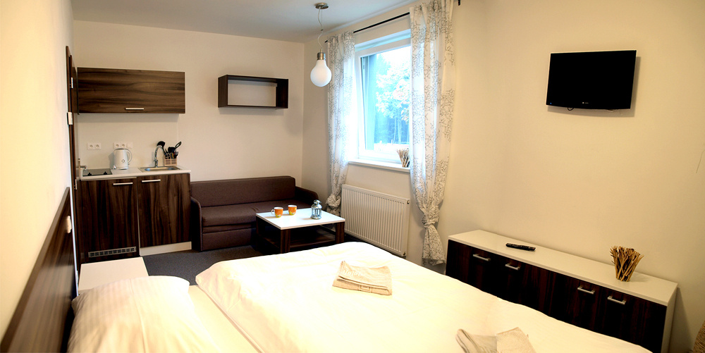 Apartmán pro 2 osoby + s možností přistýlky pro další 2 osoby